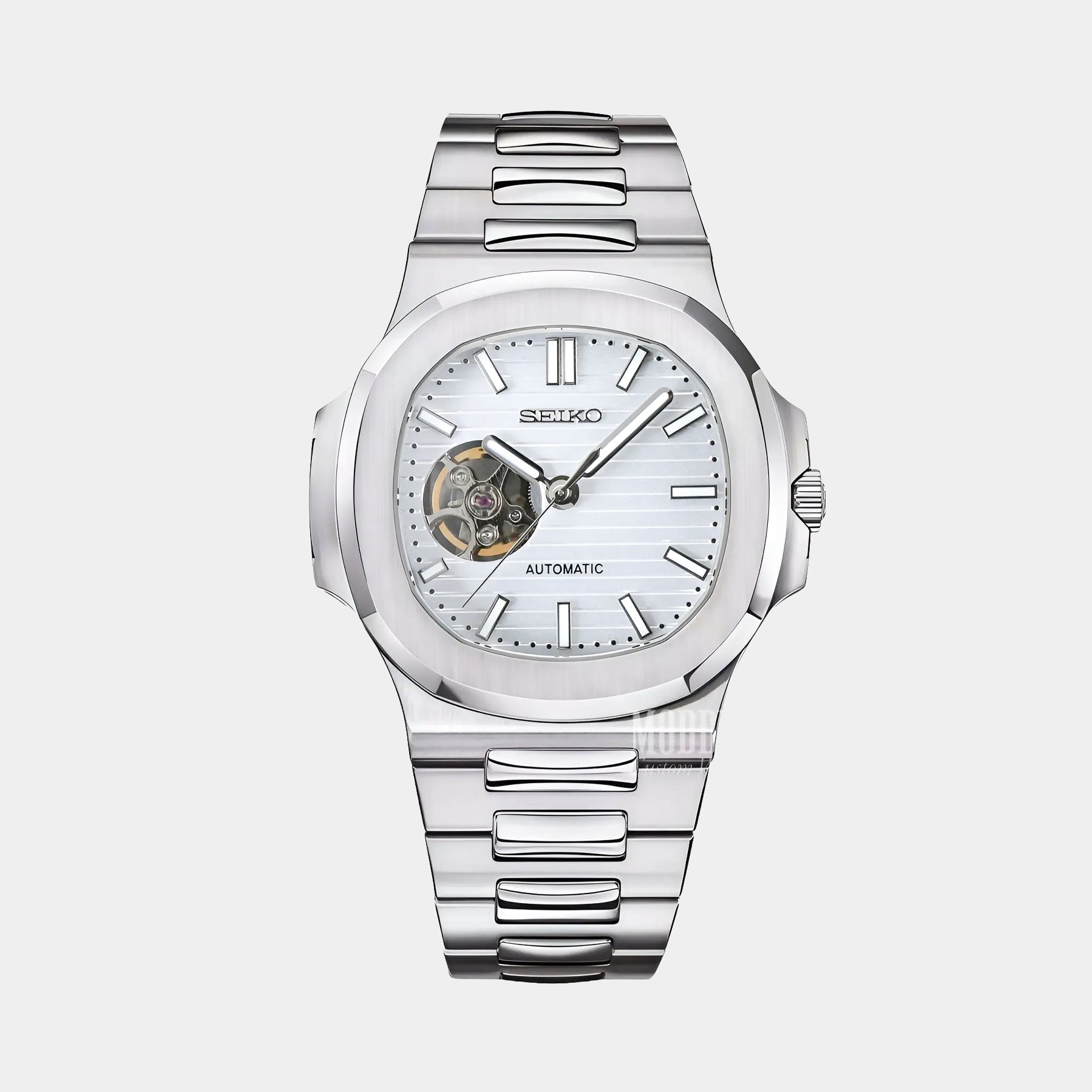 Square Striped White