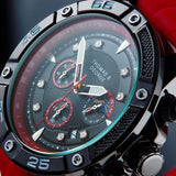 Thomas & George Uhr - Madrid - Rote Edition für stilvolle Eleganz