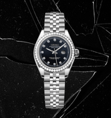 Seiko Mod Datejust Lady Gem Black