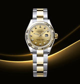 Seiko Mod Datejust Lady Two-Tone Gem Gold