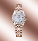 Seiko Mod Datejust Lady Two-Tone Gem Pearl White