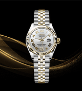 Seiko Mod Datejust Lady Two-Tone White Roman