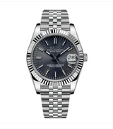Seiko Mod Datejust Rhodium