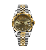 Seiko Mod Datejust Twotone Classic Gold