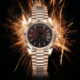 Seiko Mod Day-Date Rose Gold Chocolate