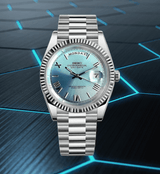 Seiko Mod Day-Date Roman Ice Blue
