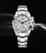Seiko Mod Daytona Ceramic White