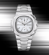 Seiko Mod Nautilus Chrono White