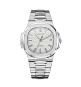 Seiko Mod Nautilus Silver White