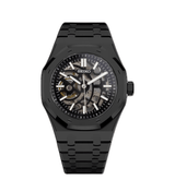Seiko Mod Royal Oak Black Skeleton