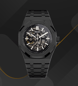 Seiko Mod Royal Oak Black Skeleton
