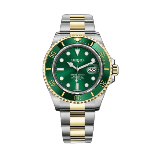 Seiko Mod Submariner Two tone Green
