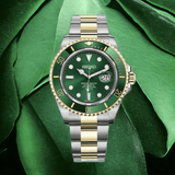 Seiko Mod Submariner Two tone Green