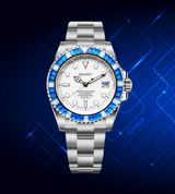 Seiko Mod Submariner White Ruby